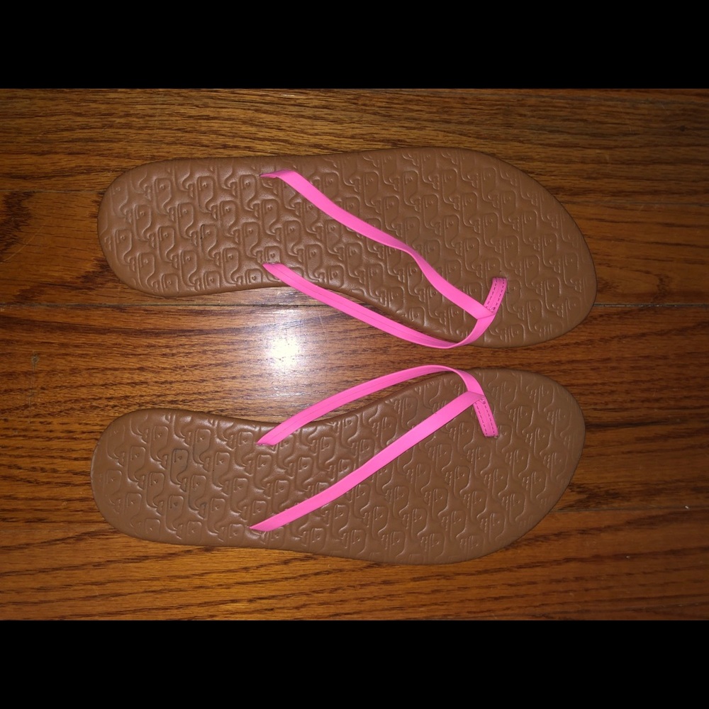 Pink Vineyard Vines Flip Flops